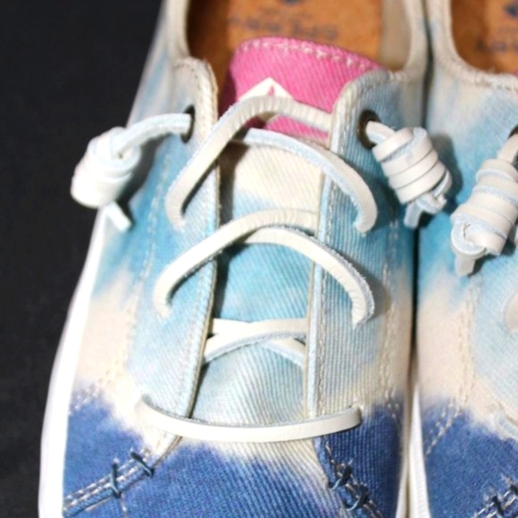 NWT Sperry Blue Crest Canvas Platform Slip-on Sneaker - Picture 10 of 13